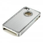 Wholesale iPhone 4 4S  Alumnium Diamond Chrome Case (Silver)